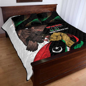 Afro Libya Quilt Bed Set Arabian Eagle - Independence Day