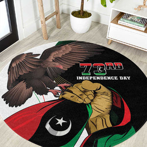 Afro Libya Round Carpet Arabian Eagle - Independence Day