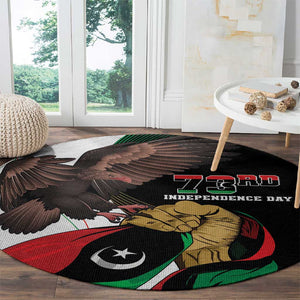 Afro Libya Round Carpet Arabian Eagle - Independence Day