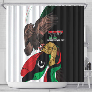 Afro Libya Shower Curtain Arabian Eagle - Independence Day