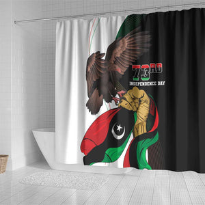 Afro Libya Shower Curtain Arabian Eagle - Independence Day