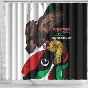 Afro Libya Shower Curtain Arabian Eagle - Independence Day