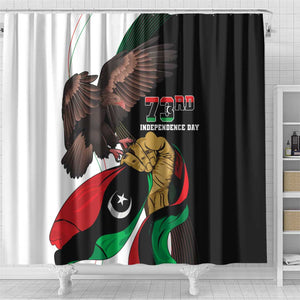 Afro Libya Shower Curtain Arabian Eagle - Independence Day