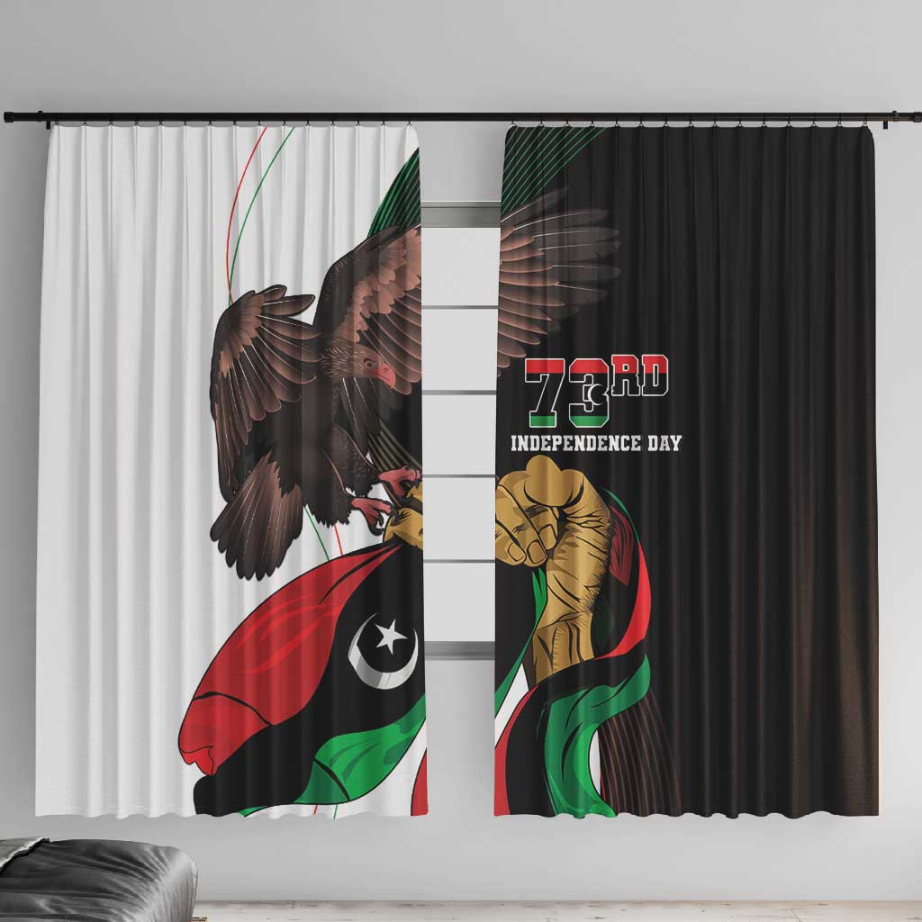 Afro Libya Window Curtain Arabian Eagle - Independence Day