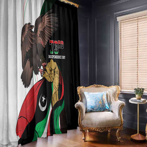 Afro Libya Window Curtain Arabian Eagle - Independence Day