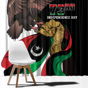 Afro Libya Window Curtain Arabian Eagle - Independence Day