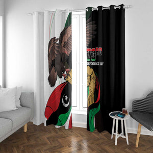 Afro Libya Window Curtain Arabian Eagle - Independence Day