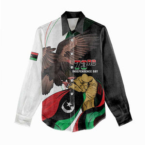 Afro Libya Women Casual Shirt Arabian Eagle - Independence Day