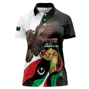 Afro Libya Women Polo Shirt Arabian Eagle - Independence Day