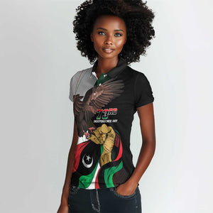 Afro Libya Women Polo Shirt Arabian Eagle - Independence Day