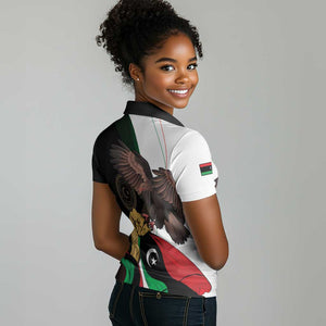 Afro Libya Women Polo Shirt Arabian Eagle - Independence Day