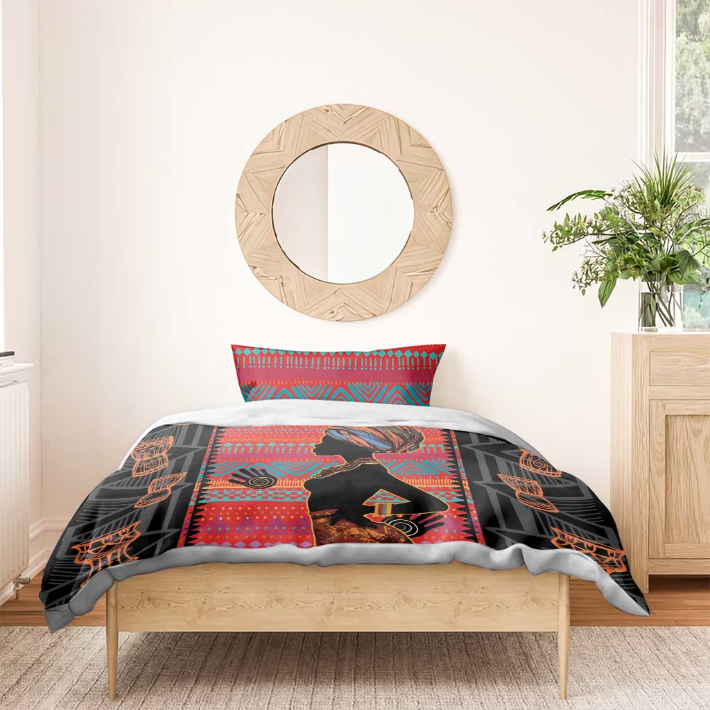 African Women Bedding Set Ethnic Pattern