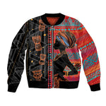 African Women Bomber Jacket Ethnic Pattern