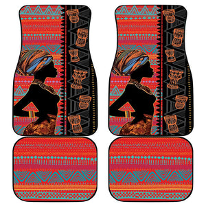 African Women Car Mats Ethnic Pattern