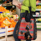 African Women Grocery Bag Ethnic Pattern