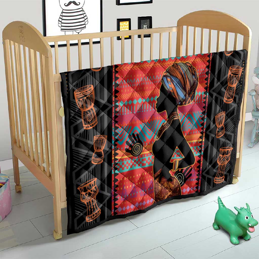 African Women Quilt Ethnic Pattern
