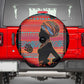 African Women Spare Tire Cover Ethnic Pattern