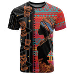 African Women T shirt Ethnic Pattern