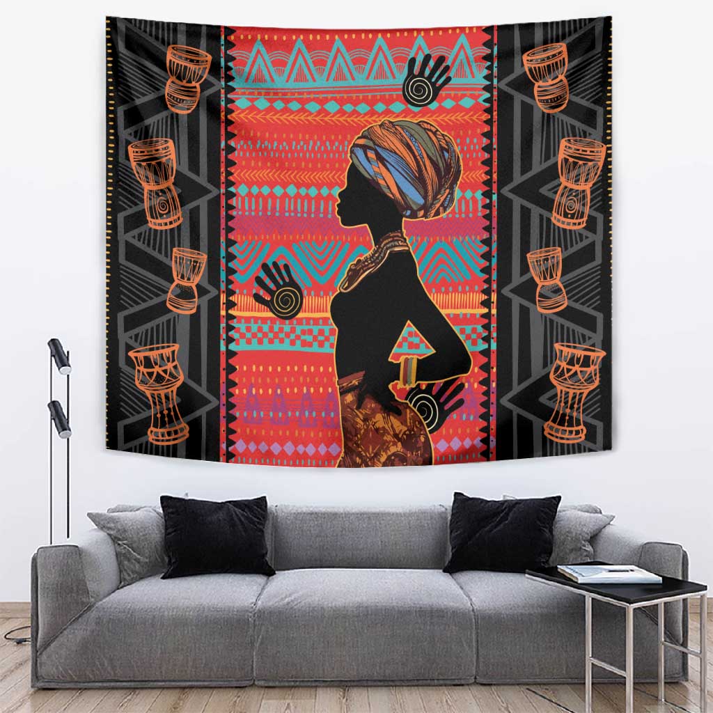 African Women Tapestry Ethnic Pattern