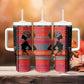 African Women Tumbler With Handle Ethnic Pattern