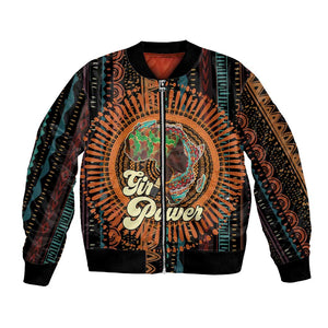Happy International Women's Day Bomber Jacket Black Girl Power