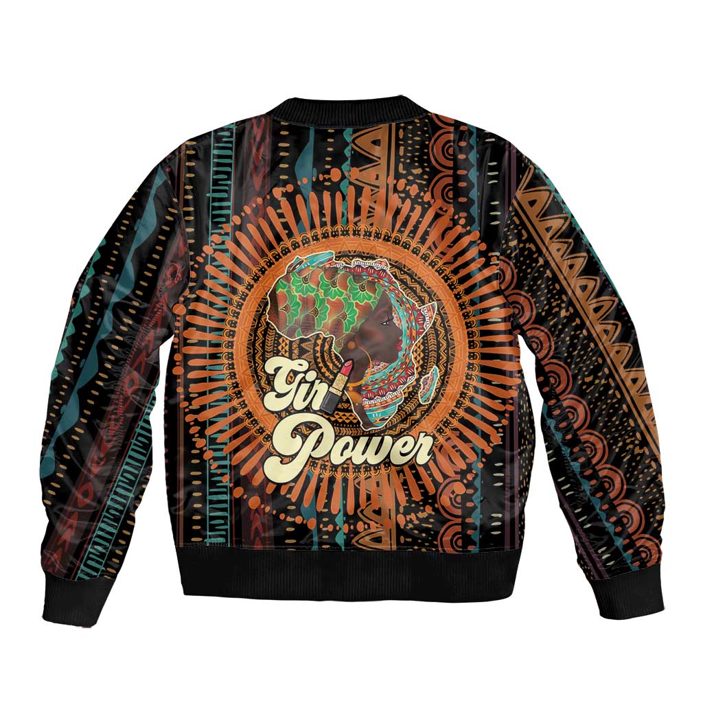 Happy International Women's Day Bomber Jacket Black Girl Power