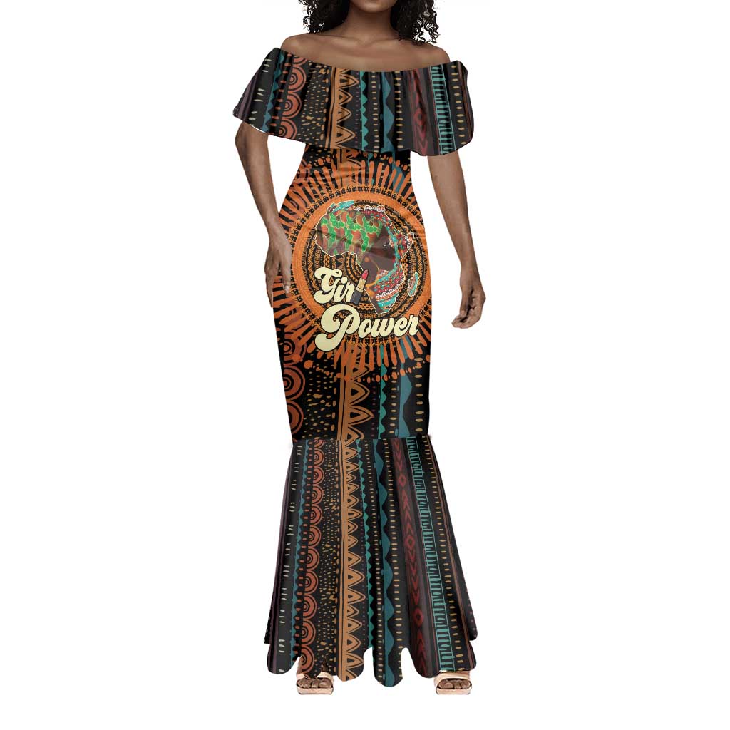Happy International Women's Day Mermaid Dress Black Girl Power