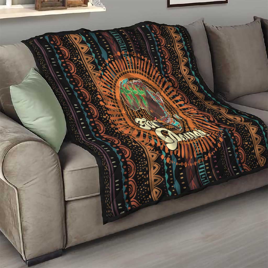 Happy International Women's Day Quilt Black Girl Power