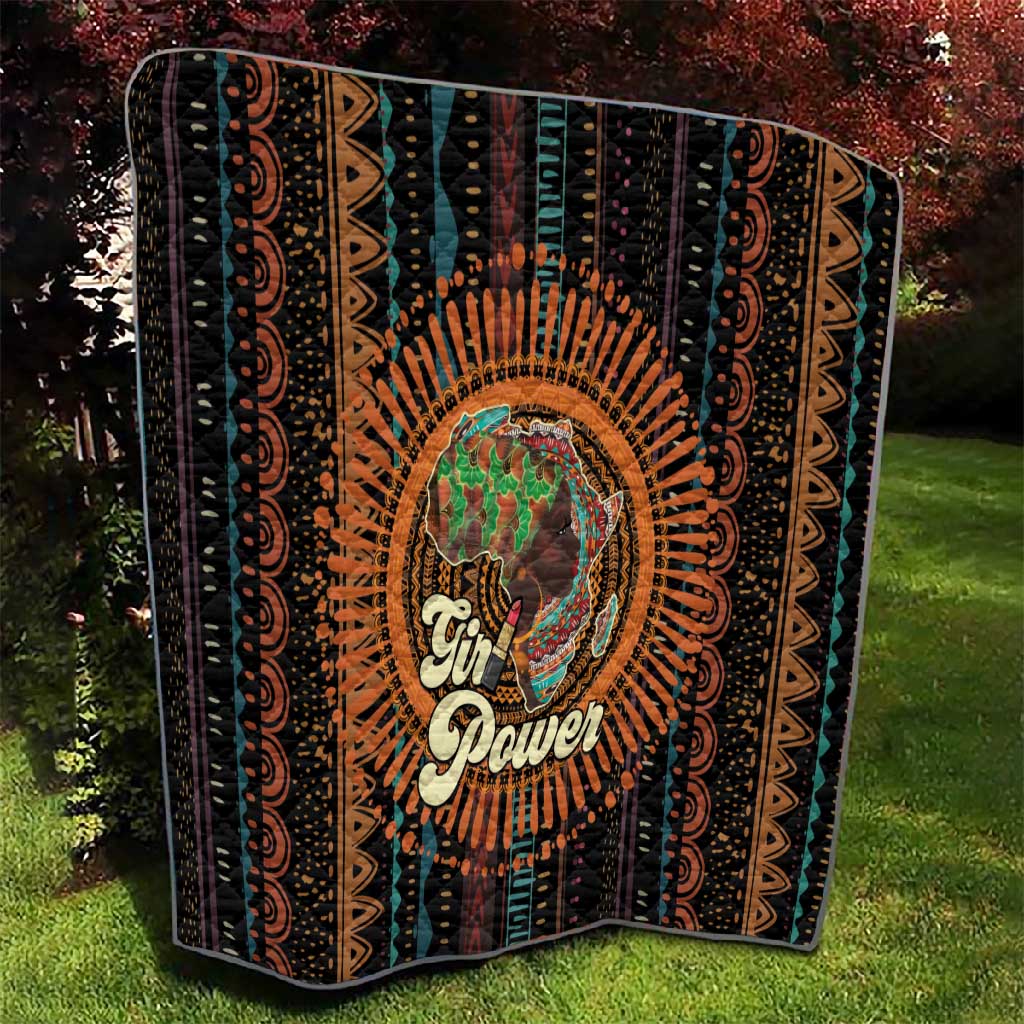 Happy International Women's Day Quilt Black Girl Power
