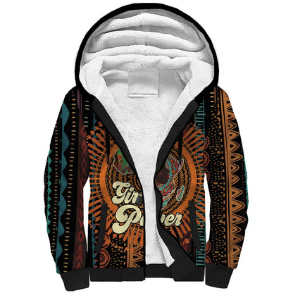Happy International Women's Day Sherpa Hoodie Black Girl Power