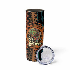 Happy International Women's Day Skinny Tumbler Black Girl Power