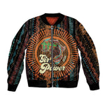 Happy International Women's Day Sleeve Zip Bomber Jacket Black Girl Power