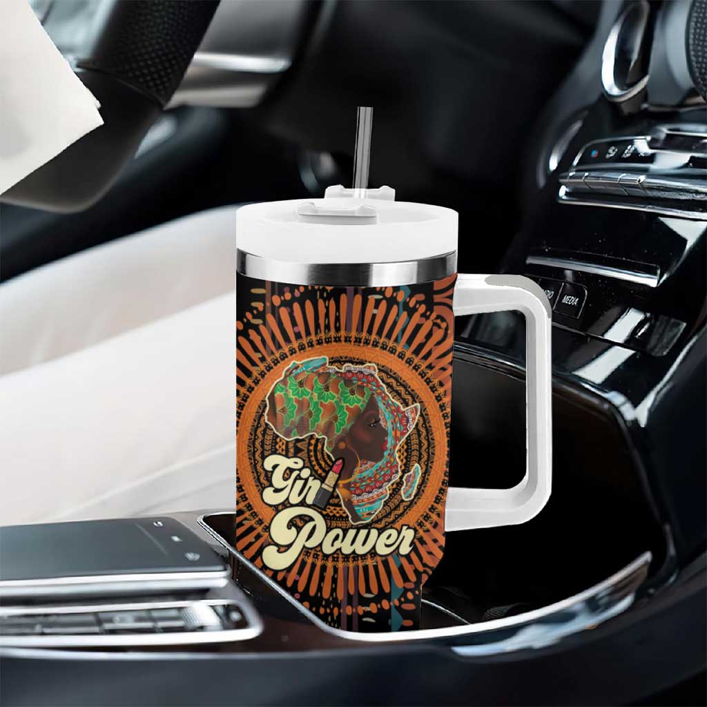Happy International Women's Day Tumbler With Handle Black Girl Power