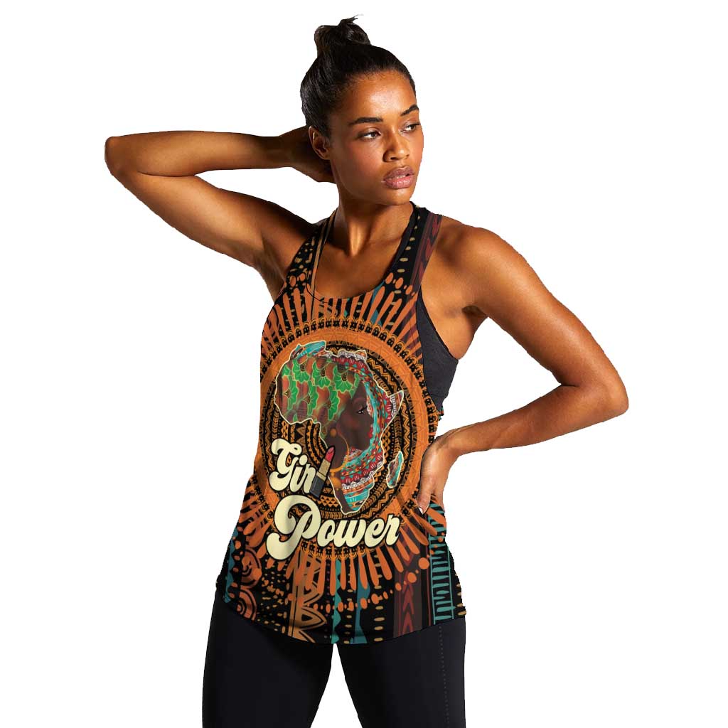Happy International Women's Day Women Racerback Tank Black Girl Power