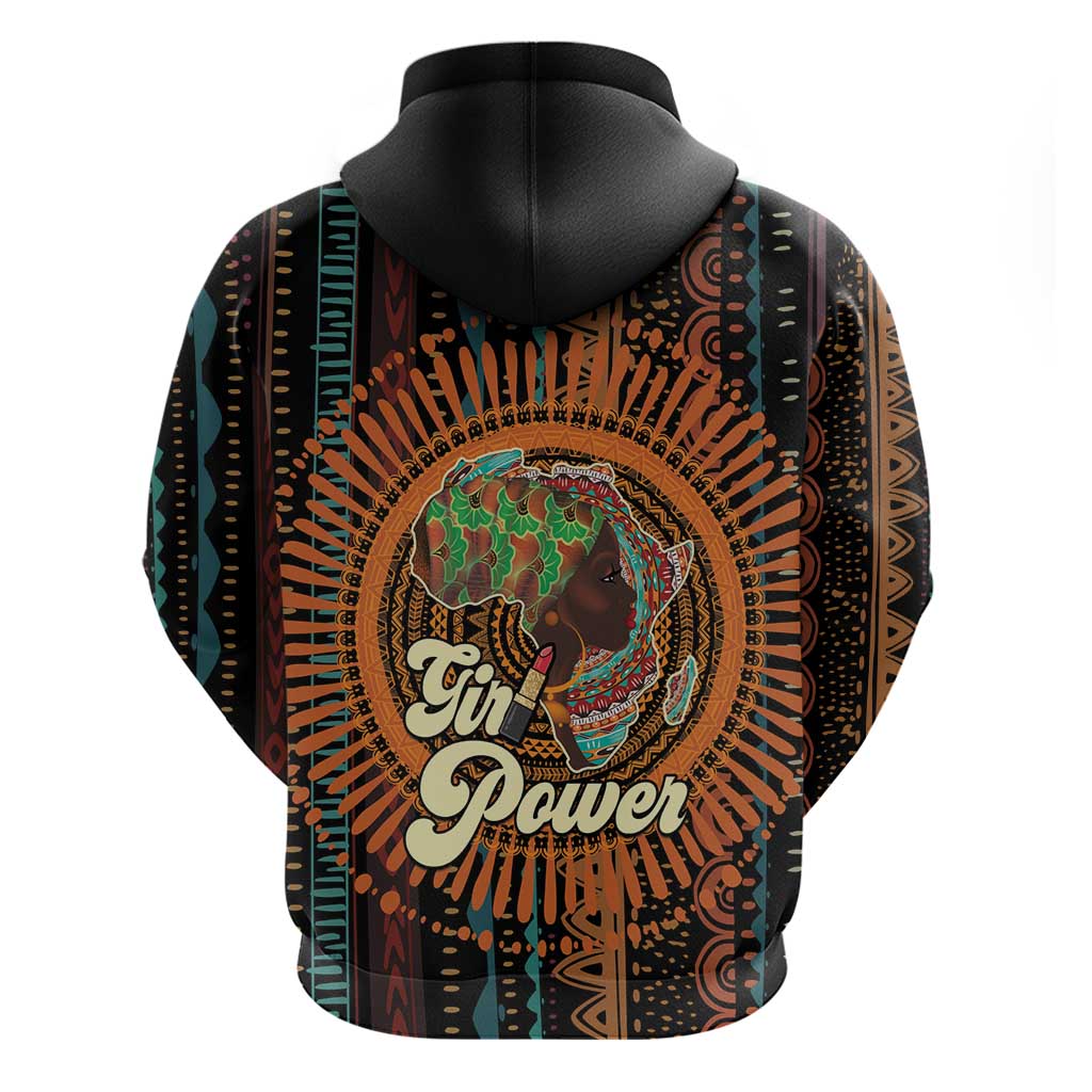 Happy International Women's Day Zip Hoodie Black Girl Power