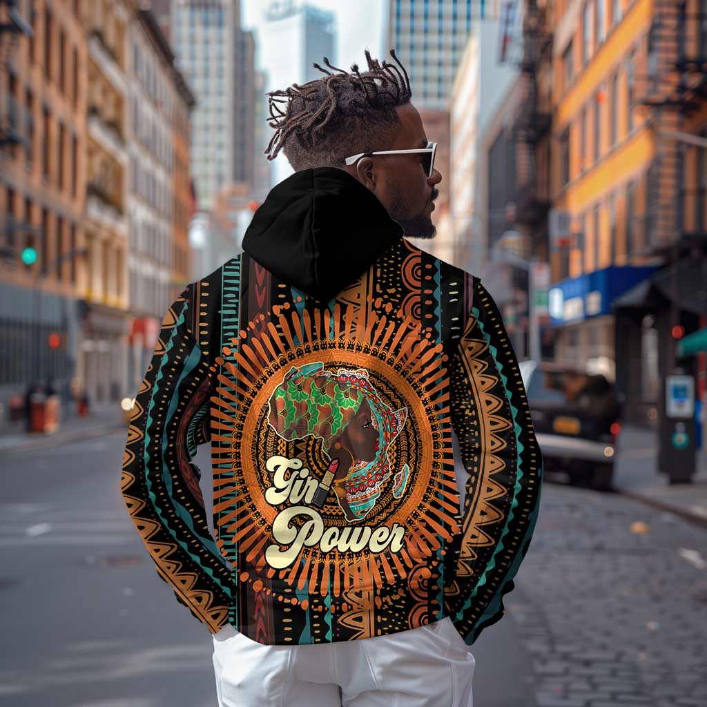 Happy International Women's Day Zip Hoodie Black Girl Power