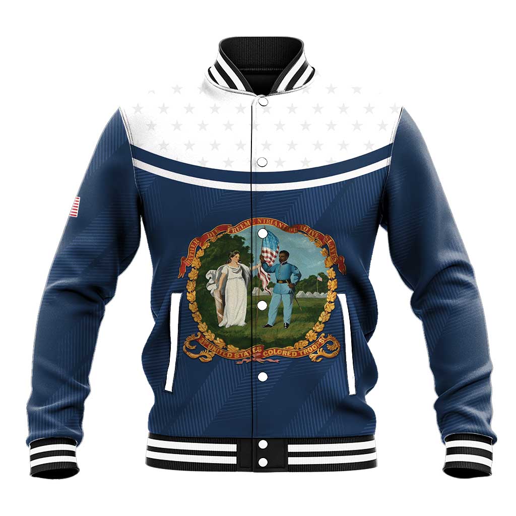Personalized 3rd United States Colored Troops Baseball Jacket E Pluribus Unum - African Pride