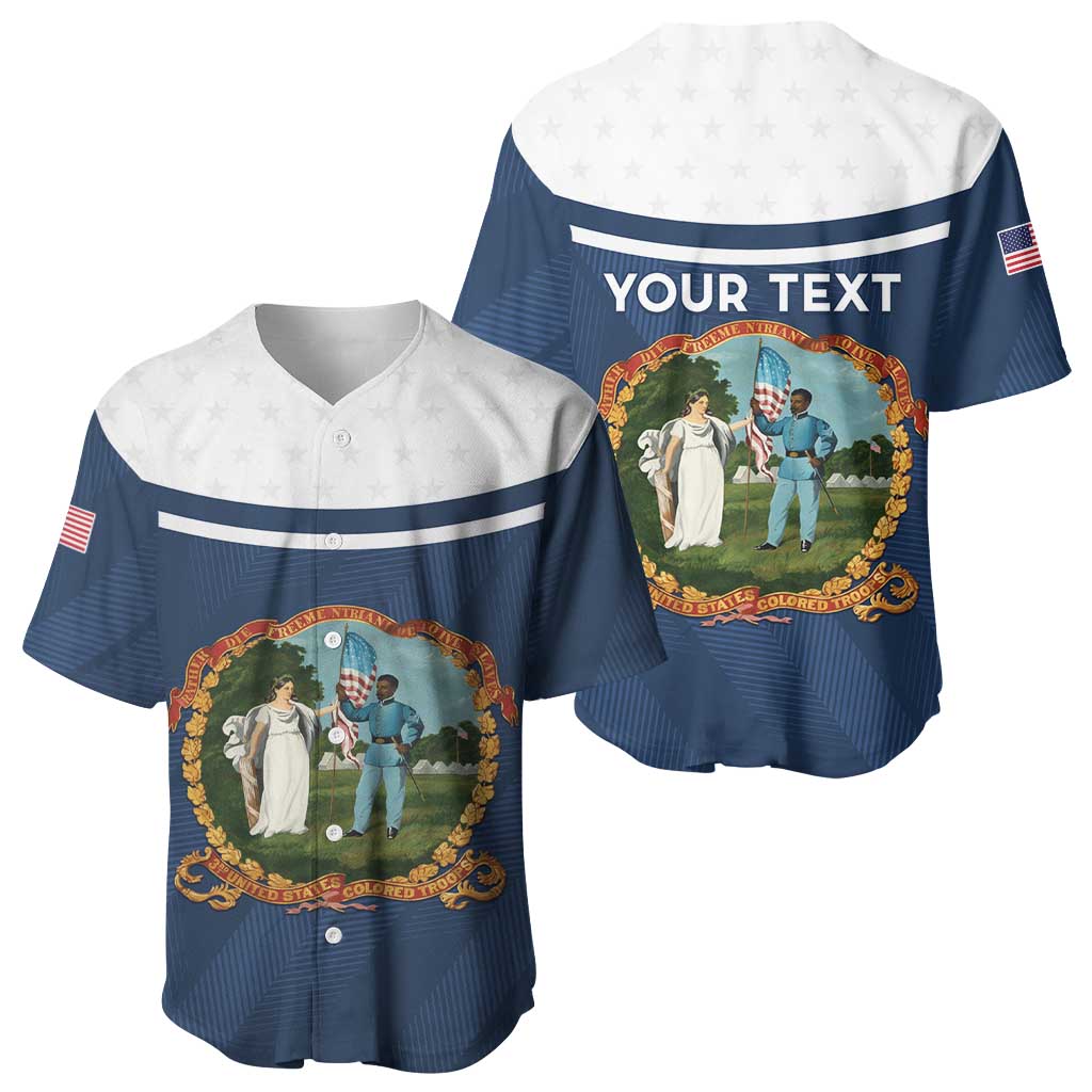 Personalized 3rd United States Colored Troops Baseball Jersey E Pluribus Unum - African Pride
