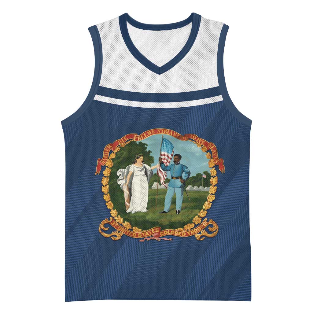 Personalized 3rd United States Colored Troops Basketball Jersey E Pluribus Unum - African Pride