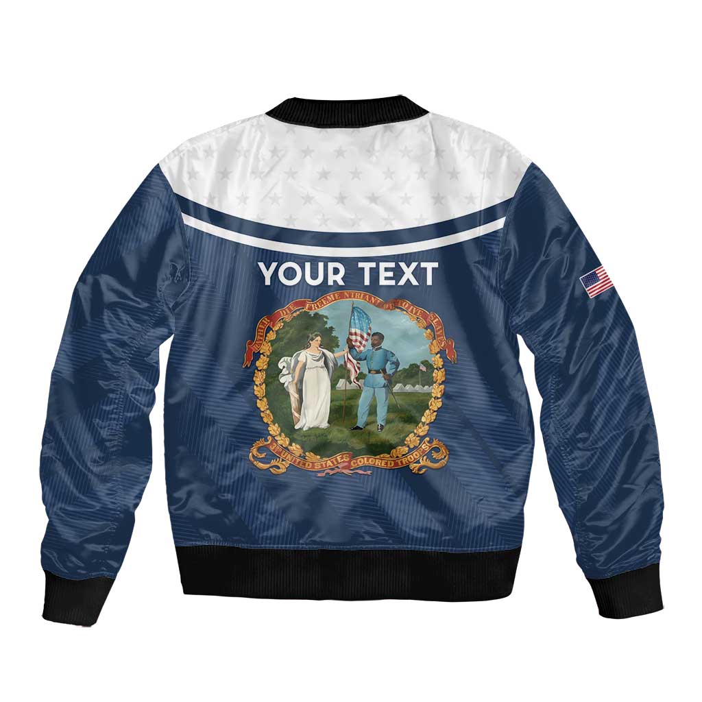 Personalized 3rd United States Colored Troops Bomber Jacket E Pluribus Unum - African Pride