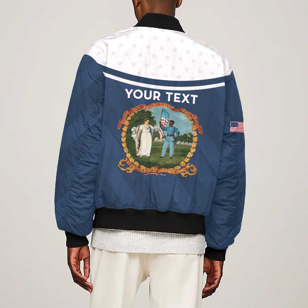 Personalized 3rd United States Colored Troops Bomber Jacket E Pluribus Unum - African Pride