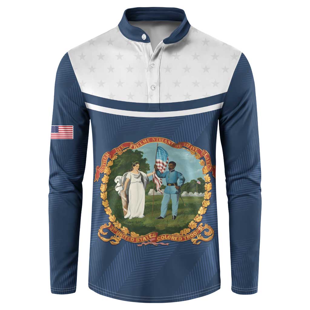 Personalized 3rd United States Colored Troops Button Sweatshirt E Pluribus Unum