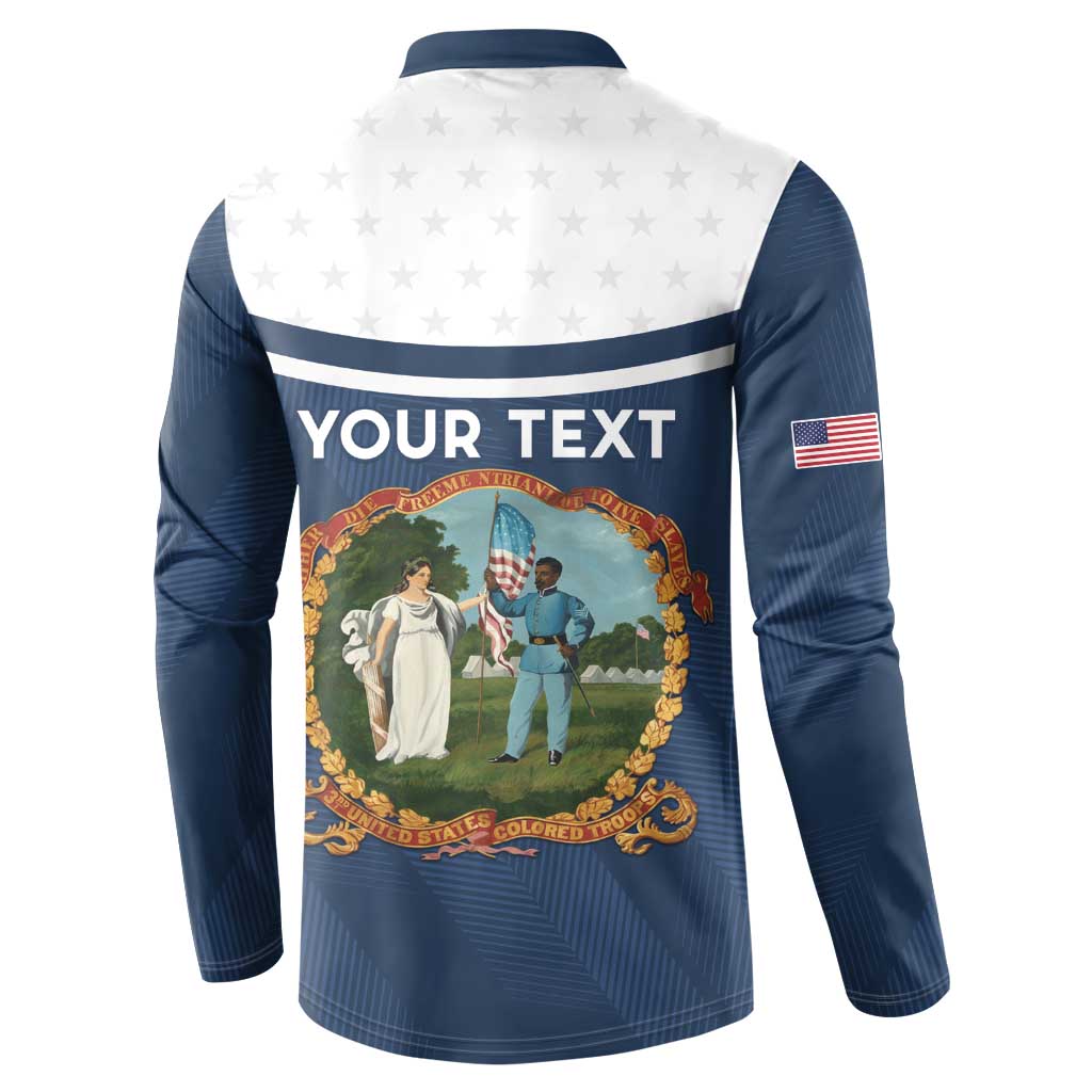 Personalized 3rd United States Colored Troops Button Sweatshirt E Pluribus Unum