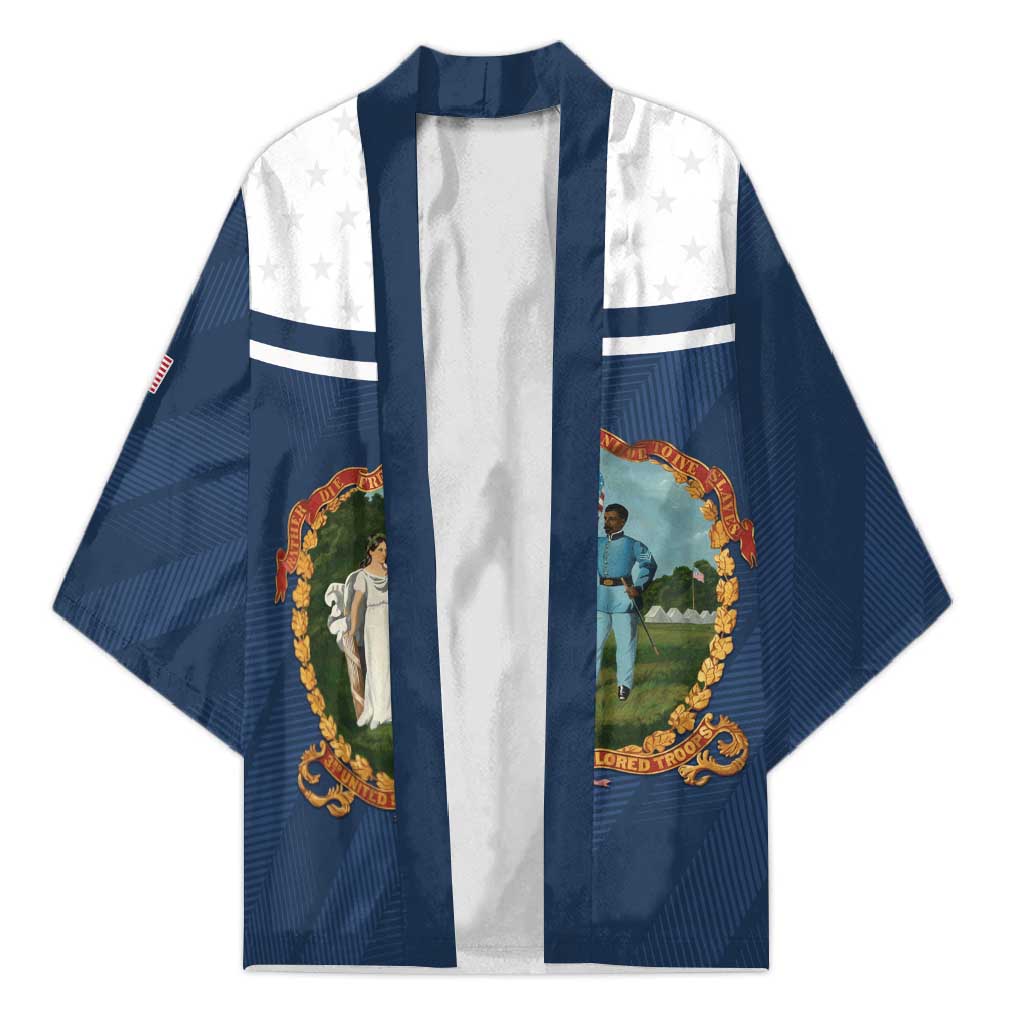 Personalized 3rd United States Colored Troops Kimono E Pluribus Unum - African Pride