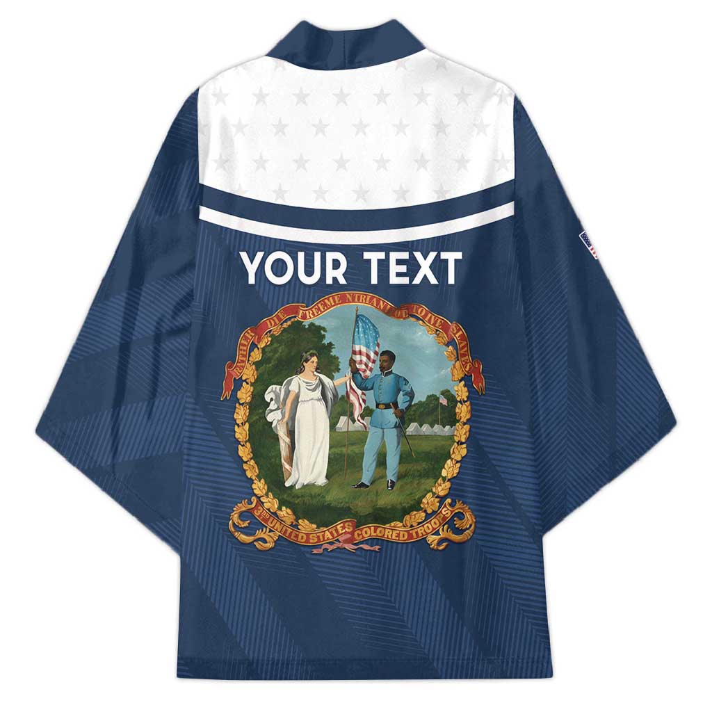 Personalized 3rd United States Colored Troops Kimono E Pluribus Unum - African Pride