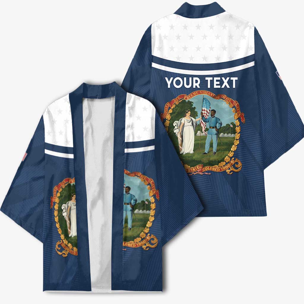 Personalized 3rd United States Colored Troops Kimono E Pluribus Unum - African Pride