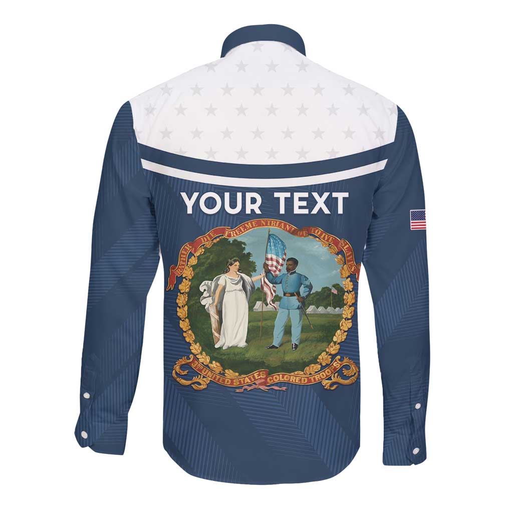 Personalized 3rd United States Colored Troops Long Sleeve Button Shirt E Pluribus Unum - African Pride
