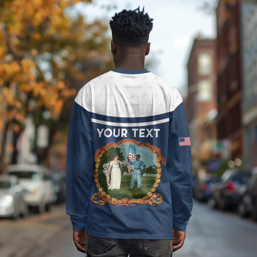 Personalized 3rd United States Colored Troops Long Sleeve Shirt E Pluribus Unum - African Pride