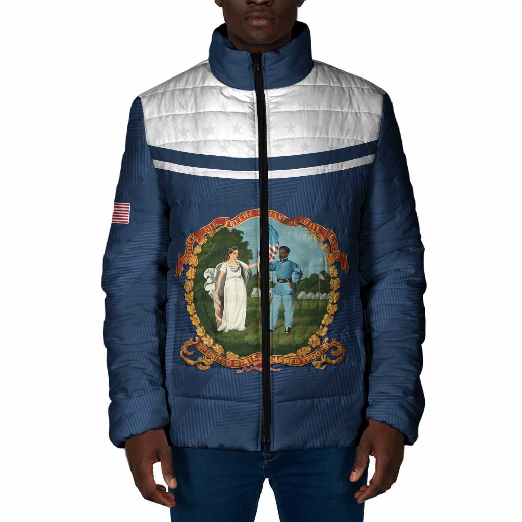 Personalized 3rd United States Colored Troops Padded Jacket E Pluribus Unum - African Pride