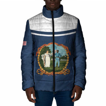 Personalized 3rd United States Colored Troops Padded Jacket E Pluribus Unum - African Pride